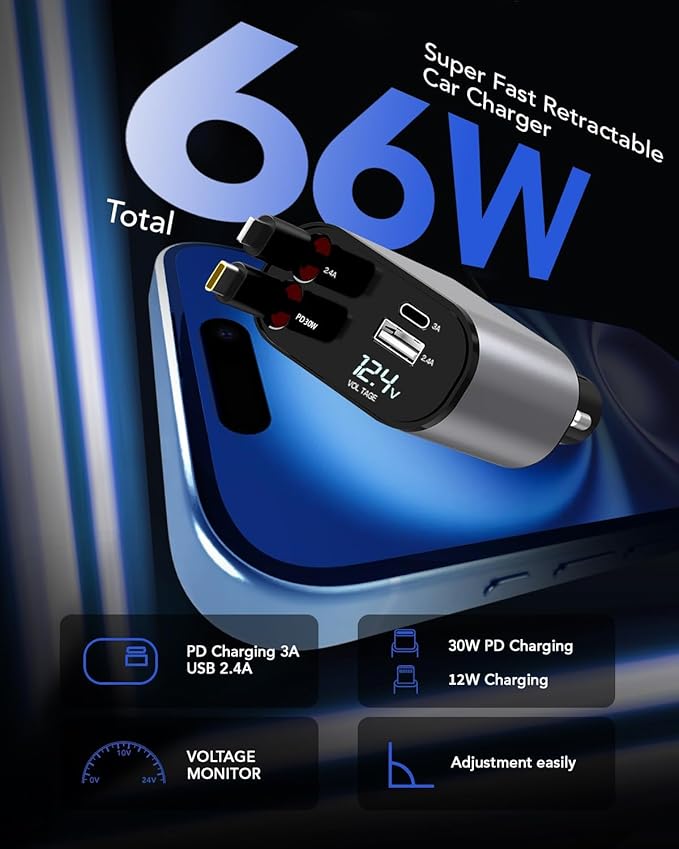 Retractable Car Charger - Image 3