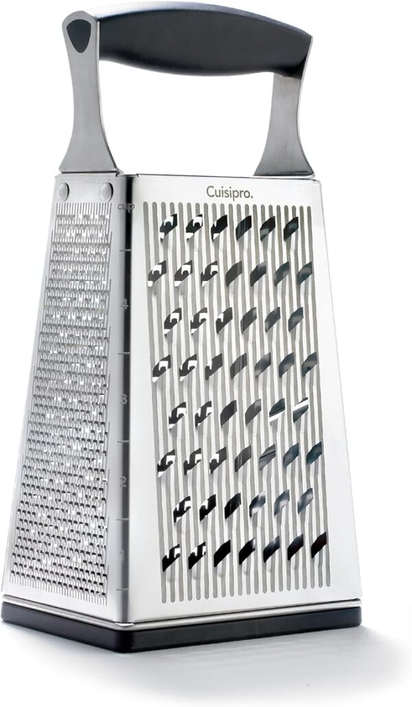 Cuisipro 4 Sided Box Grater, Regular, Stainless Steel